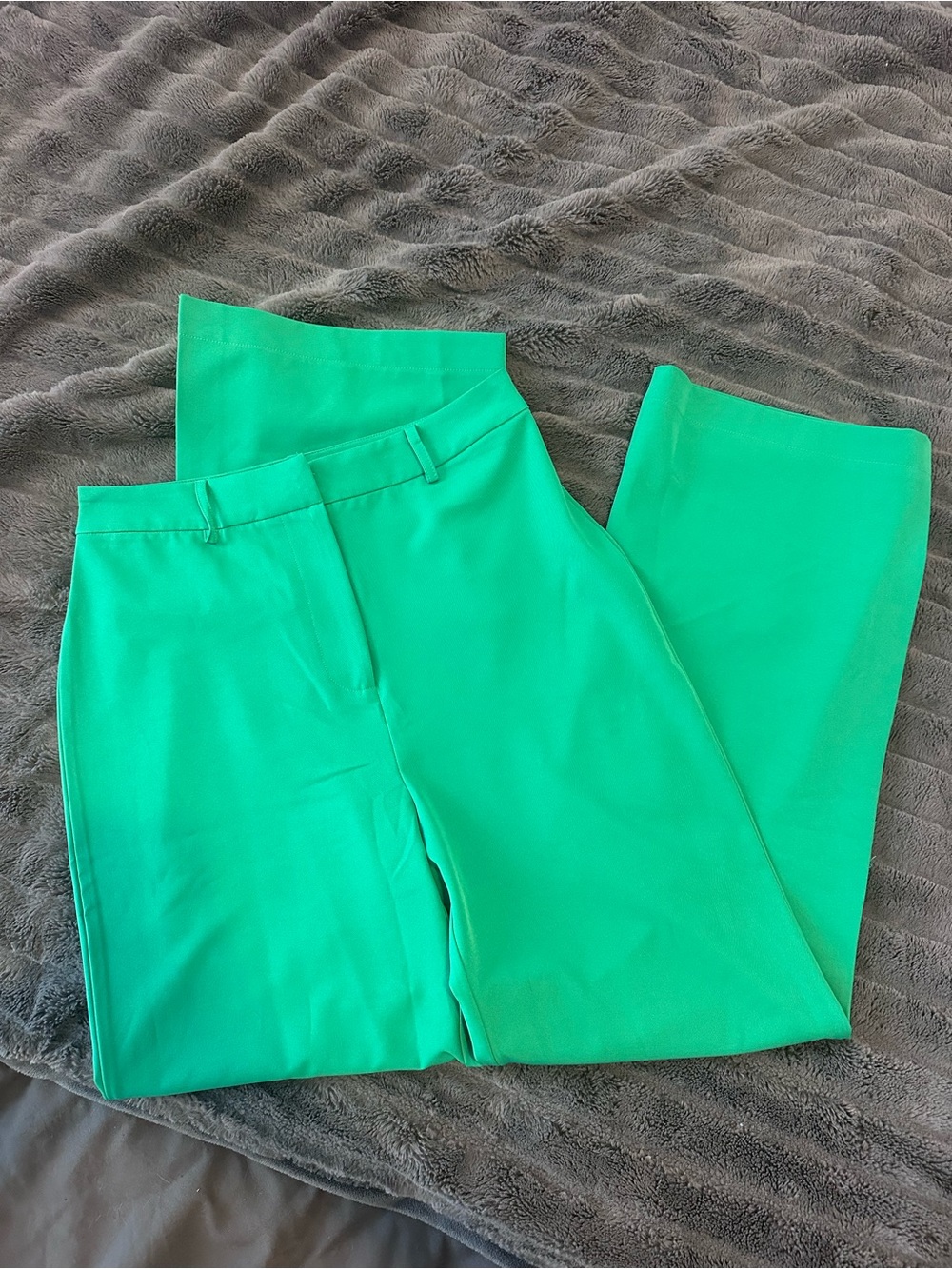 Lulu's Emerald Green High-Waist Dress Pants New With Tags